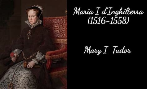 maria 1 tudor riassunto
